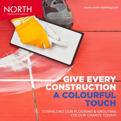 Give Every Cunstruction Colourfull Touch. Why settle for plain-jane colours for your #floors or tile grouts when you can experiment with vibrant hues from our colour palette? North Group brings to you a range of #colourful cementitious and epoxy tile gro