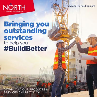 North Construction Chemicals is here to give you 100% support — backed by a global network of experts, certified systems, and eco-friendly chemistry to Build Better constructions across the UAE.